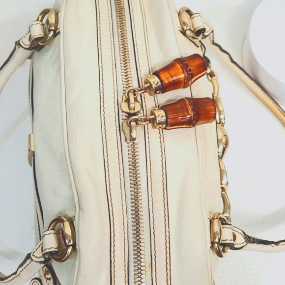 🇮🇹GUCCI BOSTON LEATHER BOWLING BAG🤍 - Picture 11 of 17